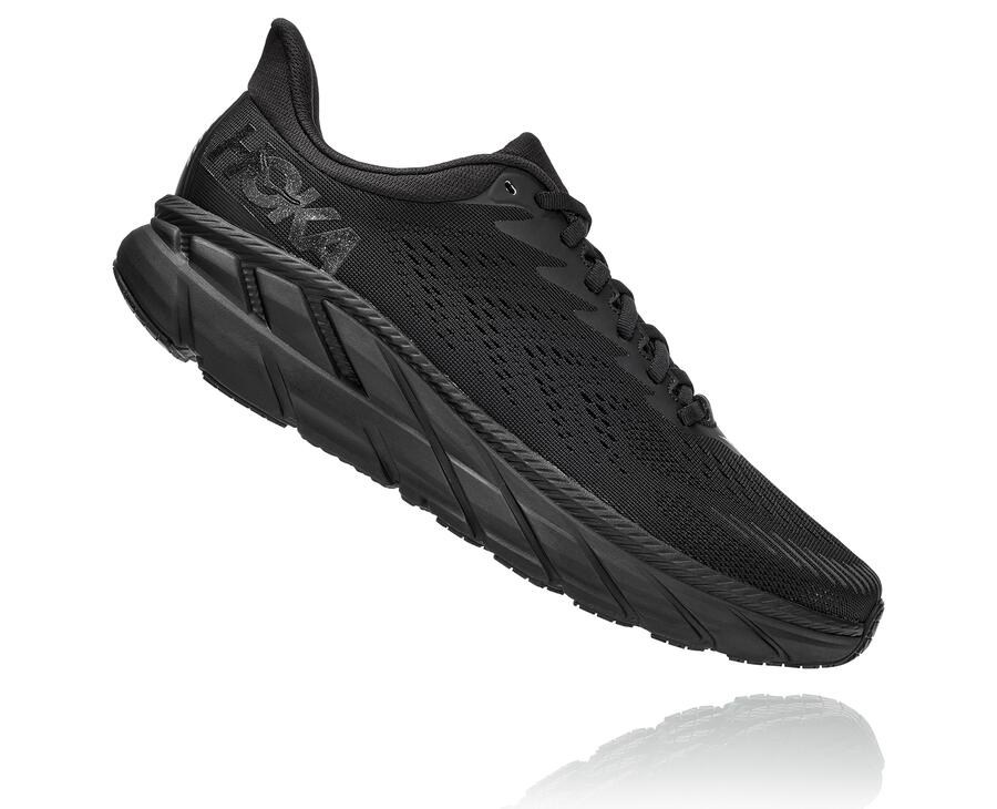 Hoka One One ランニングシューズ メンズ 黒 - クリフトン 7 - CF5391864